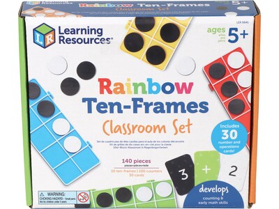 Learning Resources Rainbow Ten-Frames Classroom Set (LER6641)