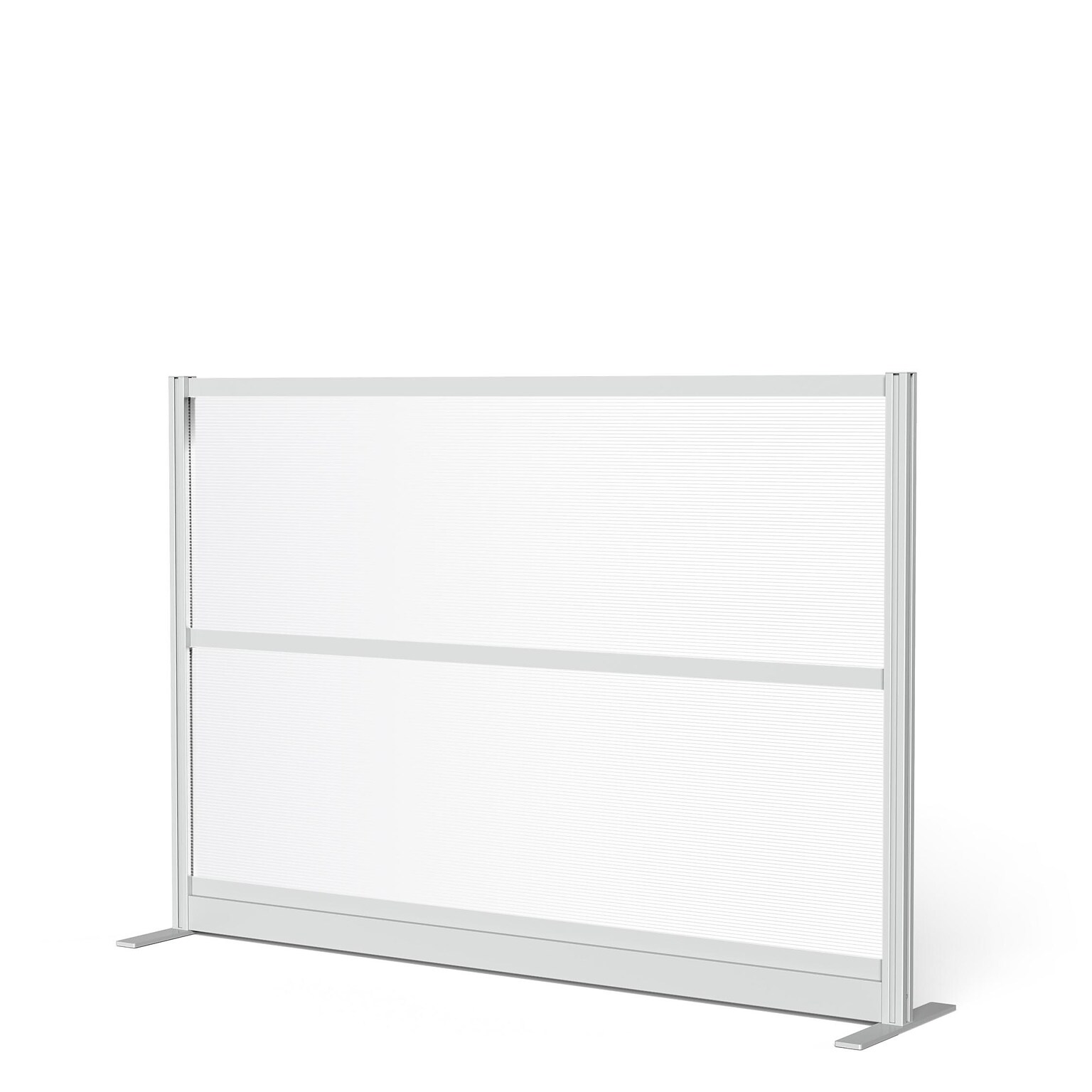 Luxor Translucence 2-Panel Room Divider, 48H x 70W, Translucent Plastic (PPWL009)