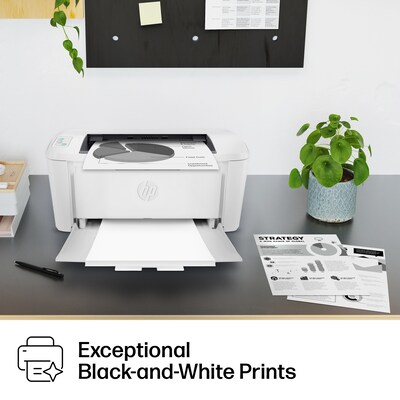 HP LaserJet M110w Wireless Black & White Laser Printer, Perfect for Home Office, Instant Ink eligible (7MD66F)