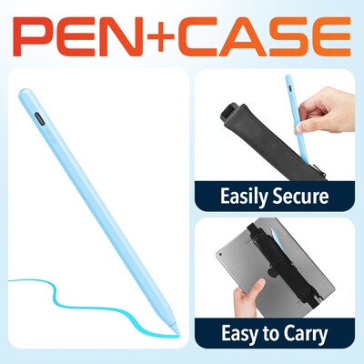 Delton DAP7 Stylus Pen, Wireless Magnetic Charging, Blue (DAP7BL)