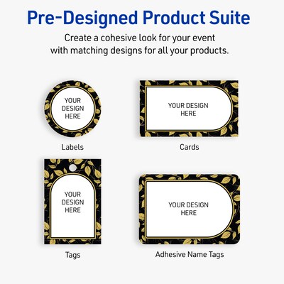 Avery Round Laser/Inkjet Multipurpose Labels, 2", White, 120/Pack (19479370838)