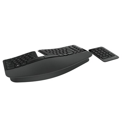 Incase Sculpt Ergonomic Designed by Microsoft Wireless Keyboard, Black (5KV-00001)