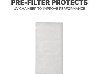 Fellowes Array Recess AR1 UV Light Air Purifier Filter Bundle, 16" x 2" x 1", 3/Carton (100016527)