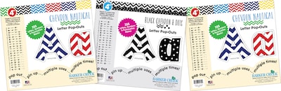 Barker Creek Chevron Letters and Numbers, 765/Set (4303)