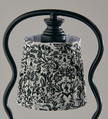 Simplee Adesso Twirl Candlewarmer 13.5" Halogen Table Lamp, Black/White (SL1195-01)