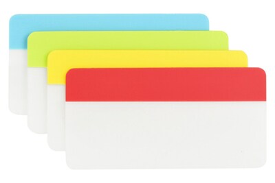 Post-it® Tabs, 3 Wide, Solid, Assorted Colors, 24 Tabs/Pack (686-ALYR3IN)