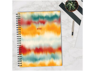 2023 Willow Creek Bohemian Tie-Dye 8.5" x 11" Weekly Planner, Multicolor (30110)