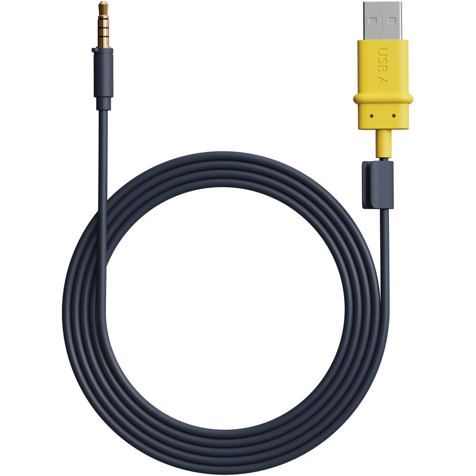 Logitech Zone Learn 4 3.5mm Connector to USB-A Cable, Male to Male, Black (951-000089)