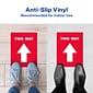 Avery Directional "This Way" Preprinted Floor Decals, 8" x 10.5", Red/White, 5/Pack (83091)