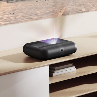 Yaber K300s 1080p Ultra-Short-Throw Smart Home Theater Laser Projector, Black
