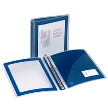 Avery Flexi-View Heavy Duty 1 3-Ring View Binders, Navy Blue (17685/14988-CC)