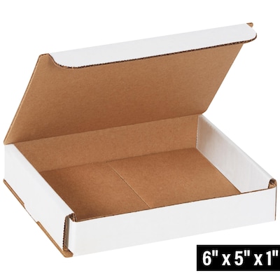 5 x 6 x 1 Crush-Proof Mailer, White, 50/Bundle (M651)