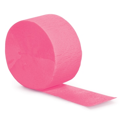 Creative Converting Touch of Color Streamer, Candy Pink, 12/Pack (073042)