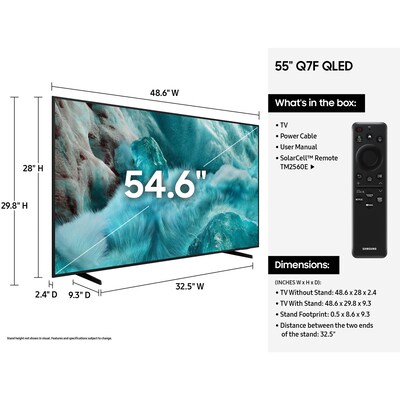 Samsung Q7F Series 55" Smart 4K Ultra AI Enabled TV (QN55Q7FAAFXZA)