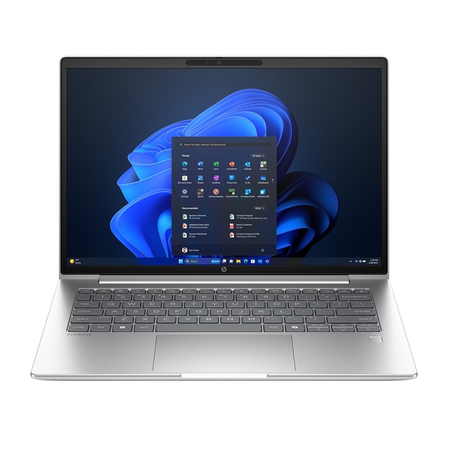 HP ProBook 4 G1i 14 LCD Laptop, Copilot+ PC, Intel Core Ultra 7, 32GB RAM, 512 GB SSD, Blacklit Keyboard, Windows 11 Pro