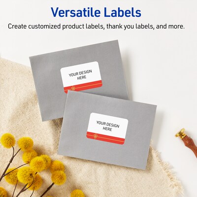 Avery Rectangle Multipurpose Labels, 2" x 3", White, 80/Pack (19479370559)