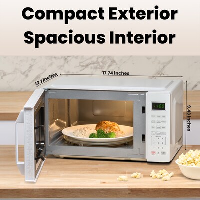 Farberware 0.7 cu. ft. Countertop Microwave, White (FMO07WEIWH)