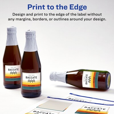 Avery Laser/Inkjet Square Multipurpose Labels, 3" x 3", White, 600 Labels/Box  (94101)