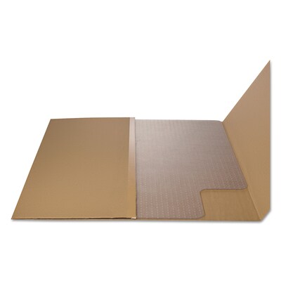 Alera® Carpet Chair Mat with Lip, 36" x 48'', Low Pile, Clear Vinyl (CM1J112ALEPL)