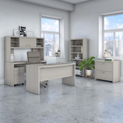 Bush Business Furniture Echo 5 Shelf Bookcase, Gray Sand (KI60204-03)