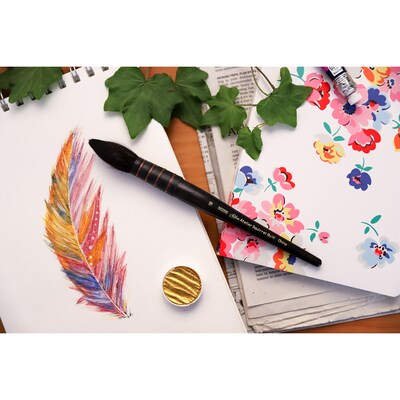Silver Brush Squirrel Atelier Quill Brushes, 3/Pack (SLVQL5355)