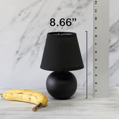 Simple Designs 8.66" LED Table Lamp, Black (LT2008-BLK-LB)
