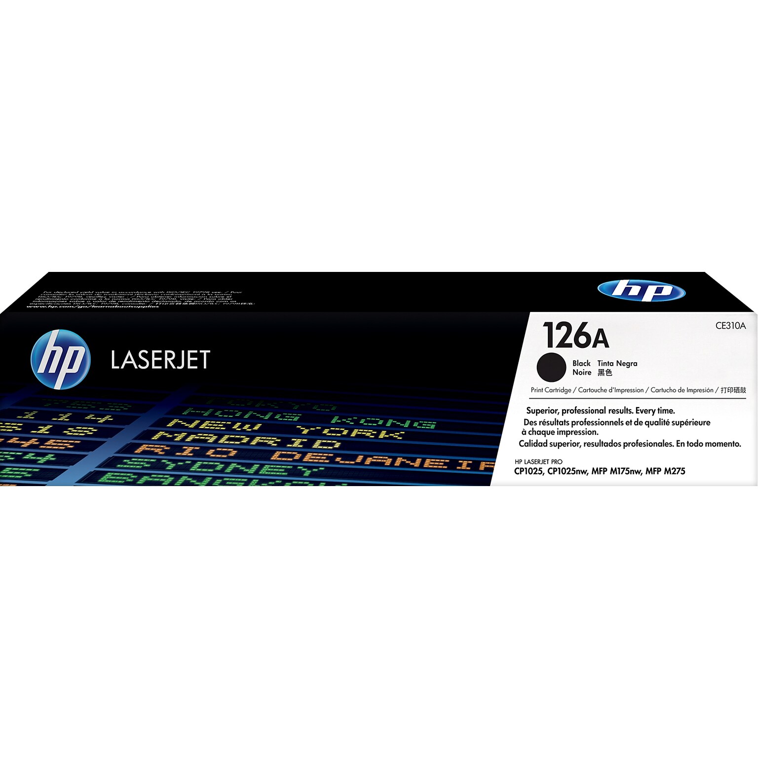 HP 126A Black Standard Yield Toner Cartridge, Prints Up to 1,200 pages (CE310A)