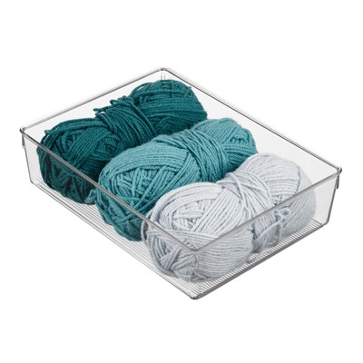 iDESIGN 3-Piece Plastic Drawer Organizer, Clear (28002M3)