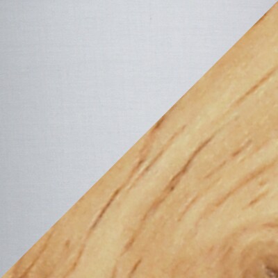 Simple Designs Interlocked Triangular Natural Wood Table Lamp with Gray Fabric Shade (LT1069-NGY)