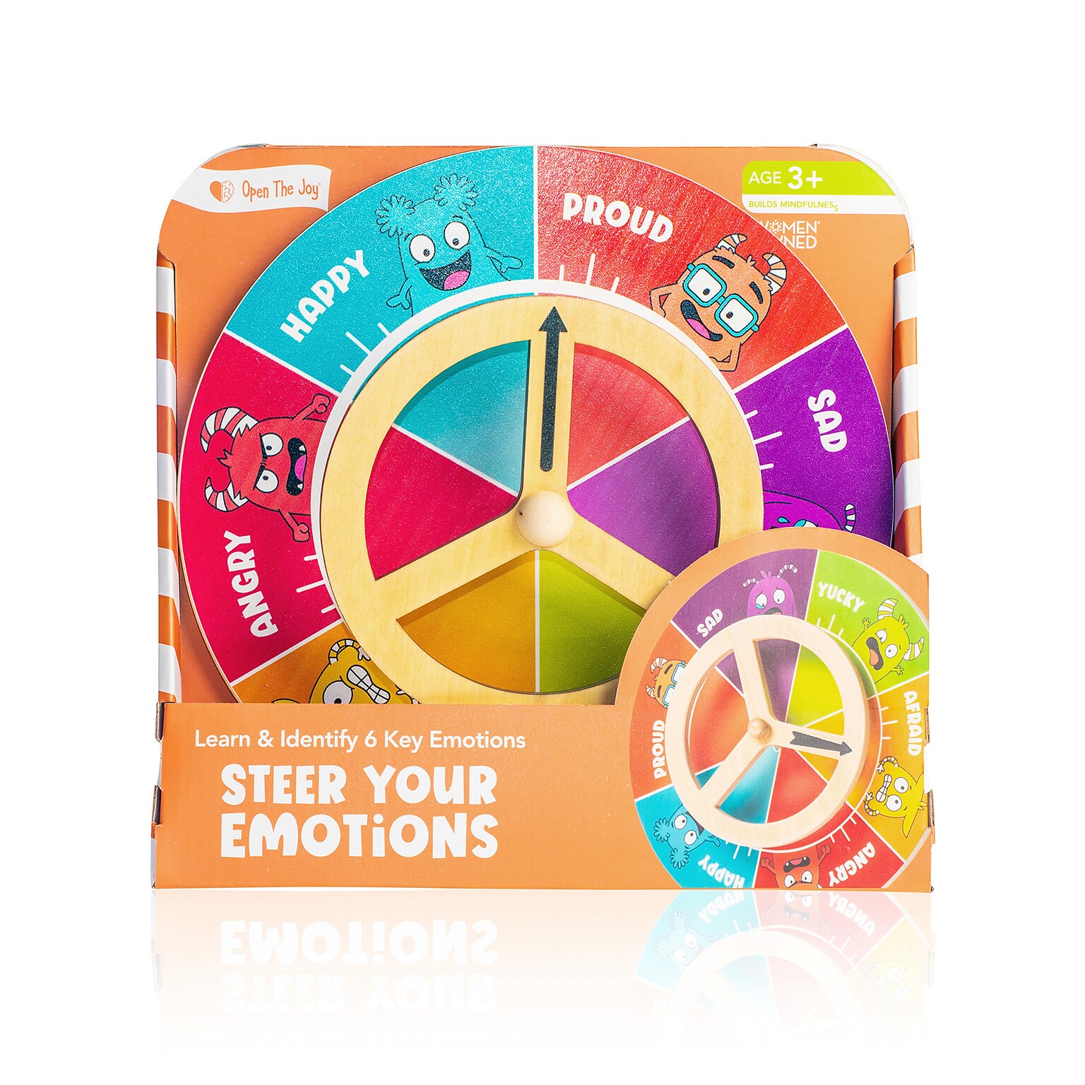 Open the Joy Steer Your Emotions Steering Toy, Multicolored (OTJEMOSTEER)