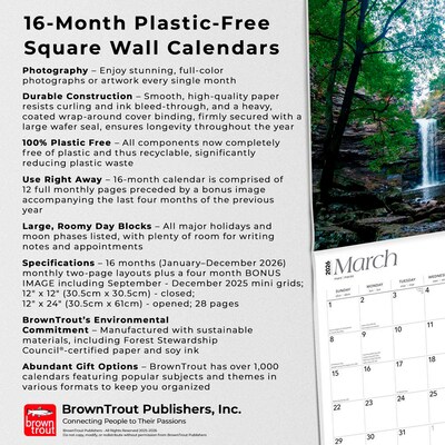 2026 BrownTrout Arkansas Wild & Scenic 12" x 12" Monthly Wall Calendar (9798330702152)
