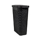 Mind Reader 10.57-Gallon Laundry Hamper with Lid, Plastic, Plastic, Black (40HAMP-BLK)