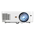 ViewSonic 3000 ANSI Lumens WXGA LED Short Throw Projector with H/V Keystone, 4 Corner Adjustment, Wh