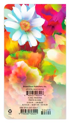 2026-2027 BrownTrout Floral Fireworks 3.5 x 6.5 Monthly Planner (9798330703241)