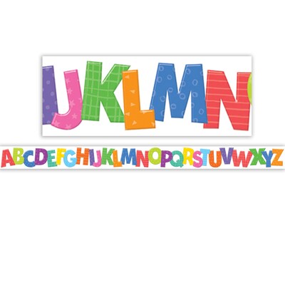 Teacher Created Resources Die-Cut Border Trim, 2.75 x 2.92, Colorful Alphabet, 12/Pack, 6 Packs/Bundle (TCR6916-6)