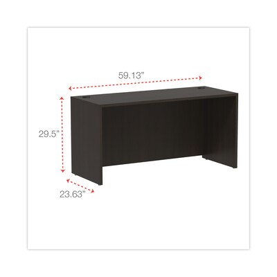 Alera Valencia Series Credenza Shell, 59 1/8w X 23 5/8d X 29 1/2h, Espresso