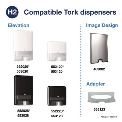 Tork Xpress Compressed Multifold Paper Towels, 1-Ply, 250 Sheets/Pack, 12 Packs/Carton (424834)