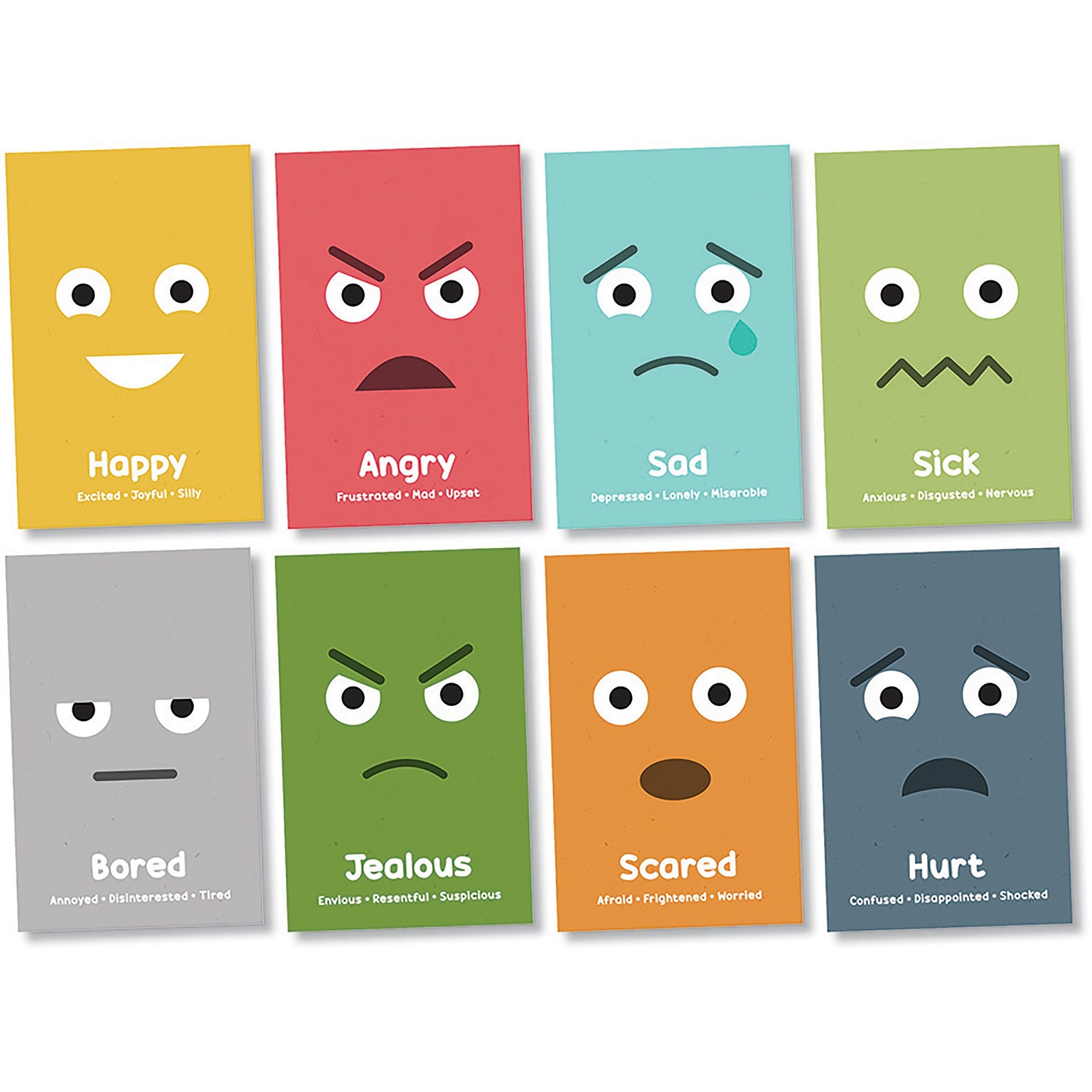 North Star Teacher Resources 11 x 17 SEL: Identifying Emotions Bulletin Board Set, 8/Set (NST3507)