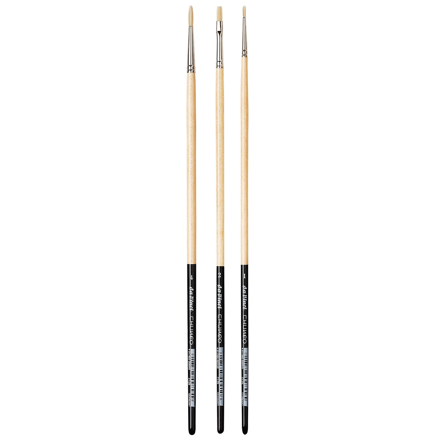 da Vinci Oil Synthetic Variety Brushes, 3/Set (EDROILOILKIT1)