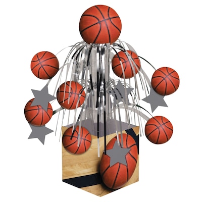 Creative Converting Basketball Centerpiece, 3/Pack (DTC267964CNTR)