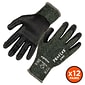 Ergodyne ProFlex 7070 Nitrile Coated Cut-Resistant Gloves, ANSI A7, Heat Resistant, Green, XXL, 12 Pair (18036)