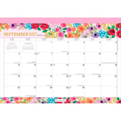 2027 BrownTrout Bonnie Marcus 15.5" x 11" Monthly Desk Pad Calendar, Assorted Colors (9798330713028)