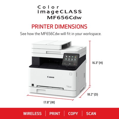 Canon Color imageCLASS MF656Cdw Wireless Color All-in-One Laser (5158C002)