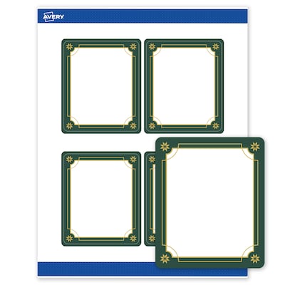 Avery Rectangle Multipurpose Labels, 4 x 3-1/3, White, 40/Pack (19479370388)