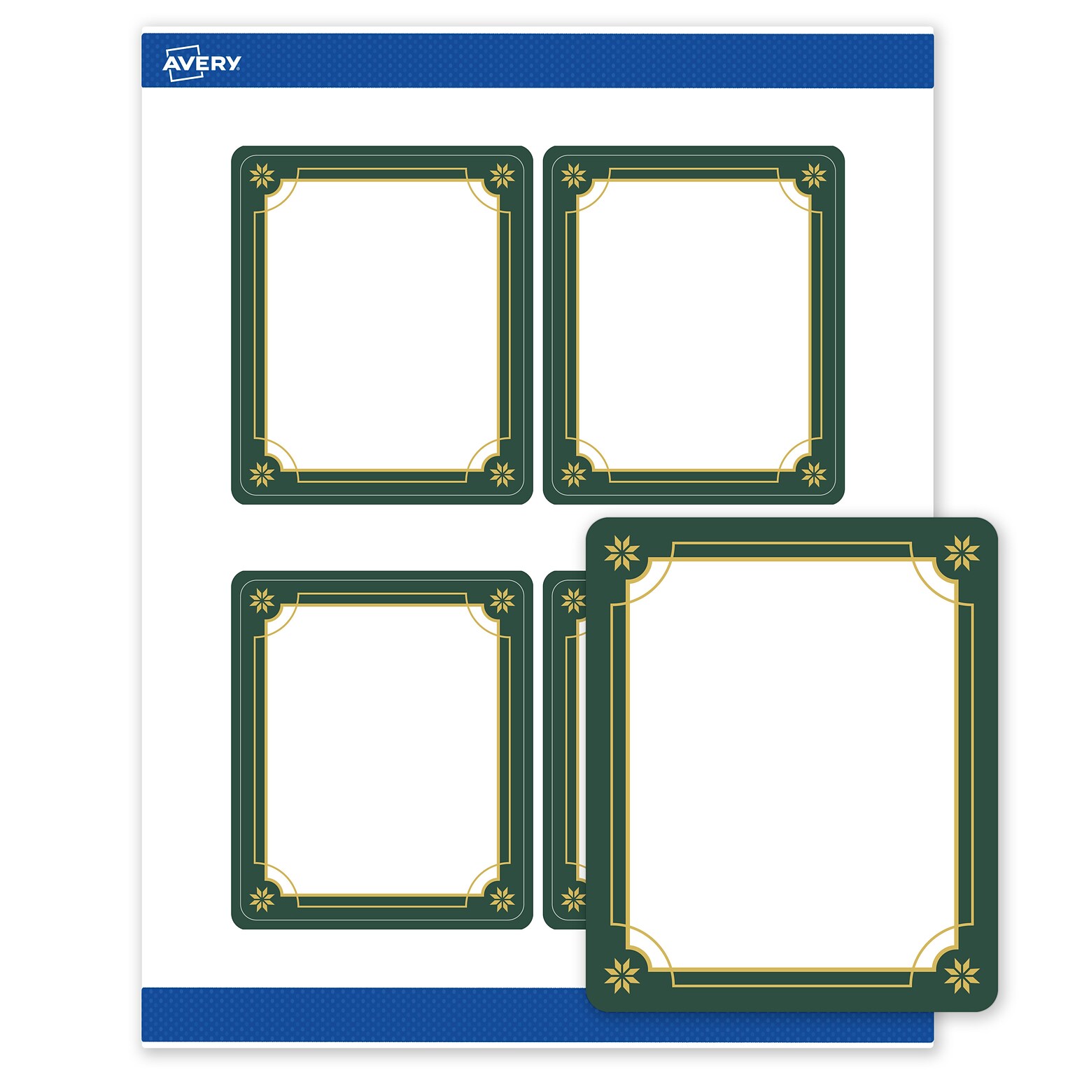 Avery Rectangle Multipurpose Labels, 4 x 3-1/3, White, 40/Pack (19479370388)