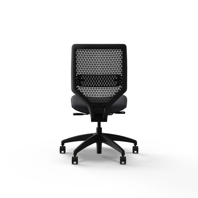 HON Solve Mid-Back ReActiv Back Task Chair, Armless, Charcoal (HCT1MM.Y1.N.H.M.SX23.AL.SB.T)