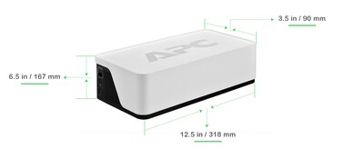 APC UPS Battery Backup, 900VA UPS with 6 Backup Battery Outlets, USB Type-C, White (BE900G3)