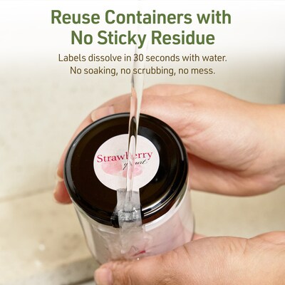 Avery Dissolvable Decorative Edge Multipurpose Labels, 1.5" x 4", Off-white, 200/Pack (94116)