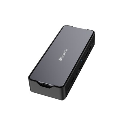 Verbatim USB-C Pro SSD Enclosure Universal 15-in-1 Docking Station for Windows 11/10/8, MacOS x 10.4