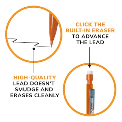 BIC Xtra Smooth Mechanical Pencil, 0.7mm, #2 Medium Lead, 40/Pack (MPCE40-BLK)